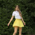 Women's Plus Size Pleated Golf Skirt with Cooling Under Shorts for Summer