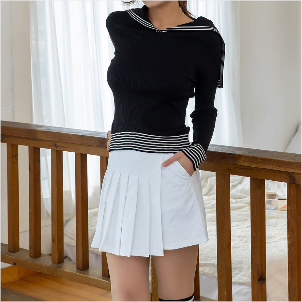 Golf Wrap Shorts, Pleated Skort Culotte Shorts