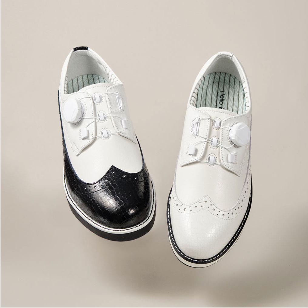 Men's Classic Golf Shoes – Dial BOA System, Genuine Leather, Handmade