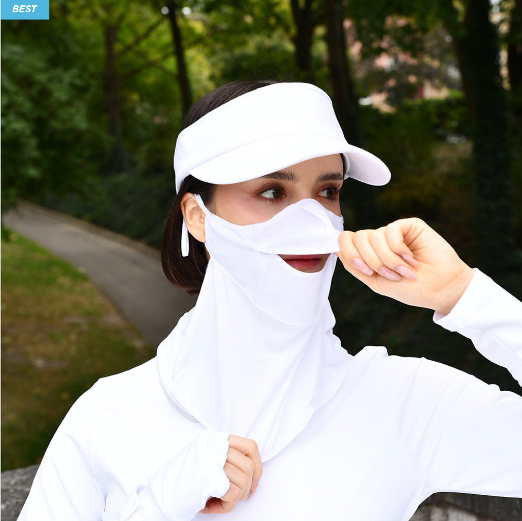 UV Protection Cooling Face Cover for Golf Sun Protection