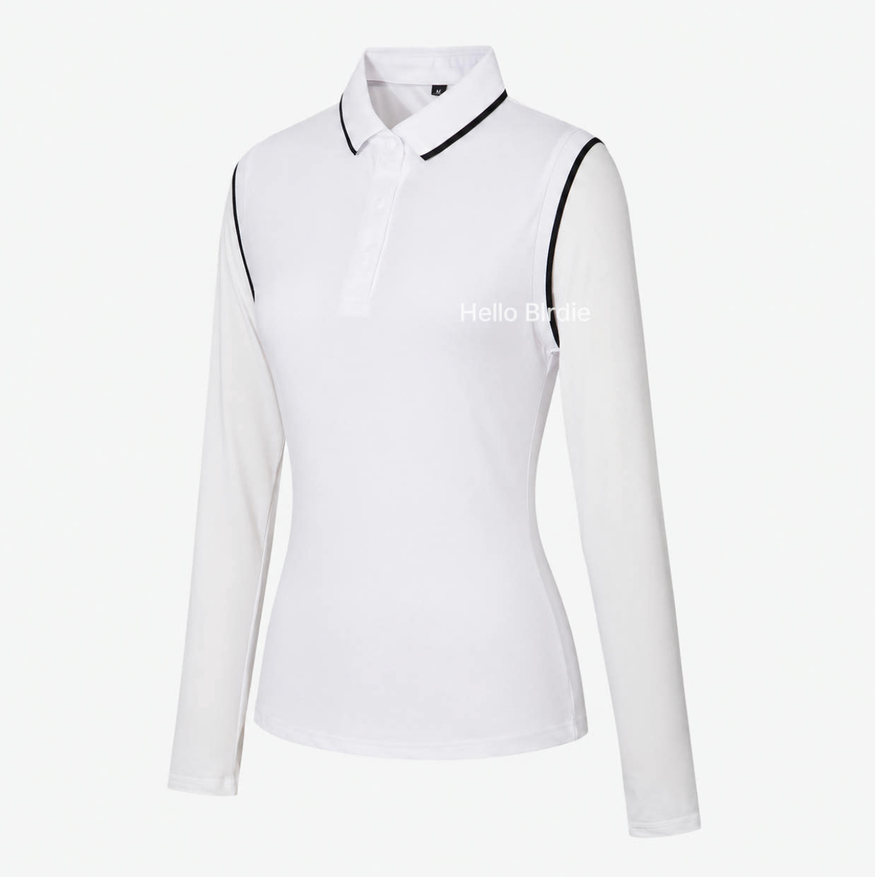 Women's Summer Long Sleeve Golf Shirt with Built-In Sleeveless Inner – UV Protection