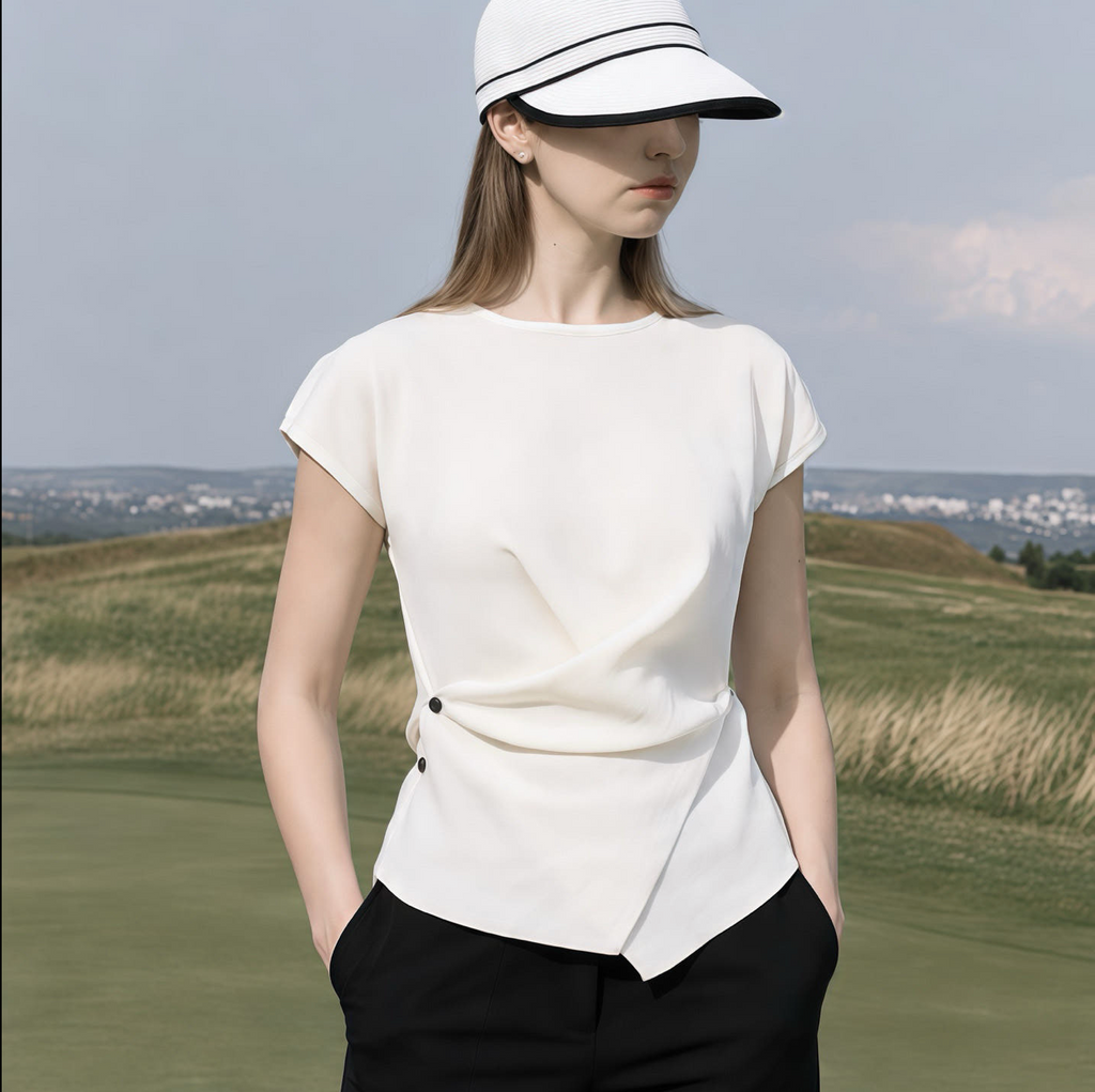Women's Summer Raffia Golf Relaxed Cap